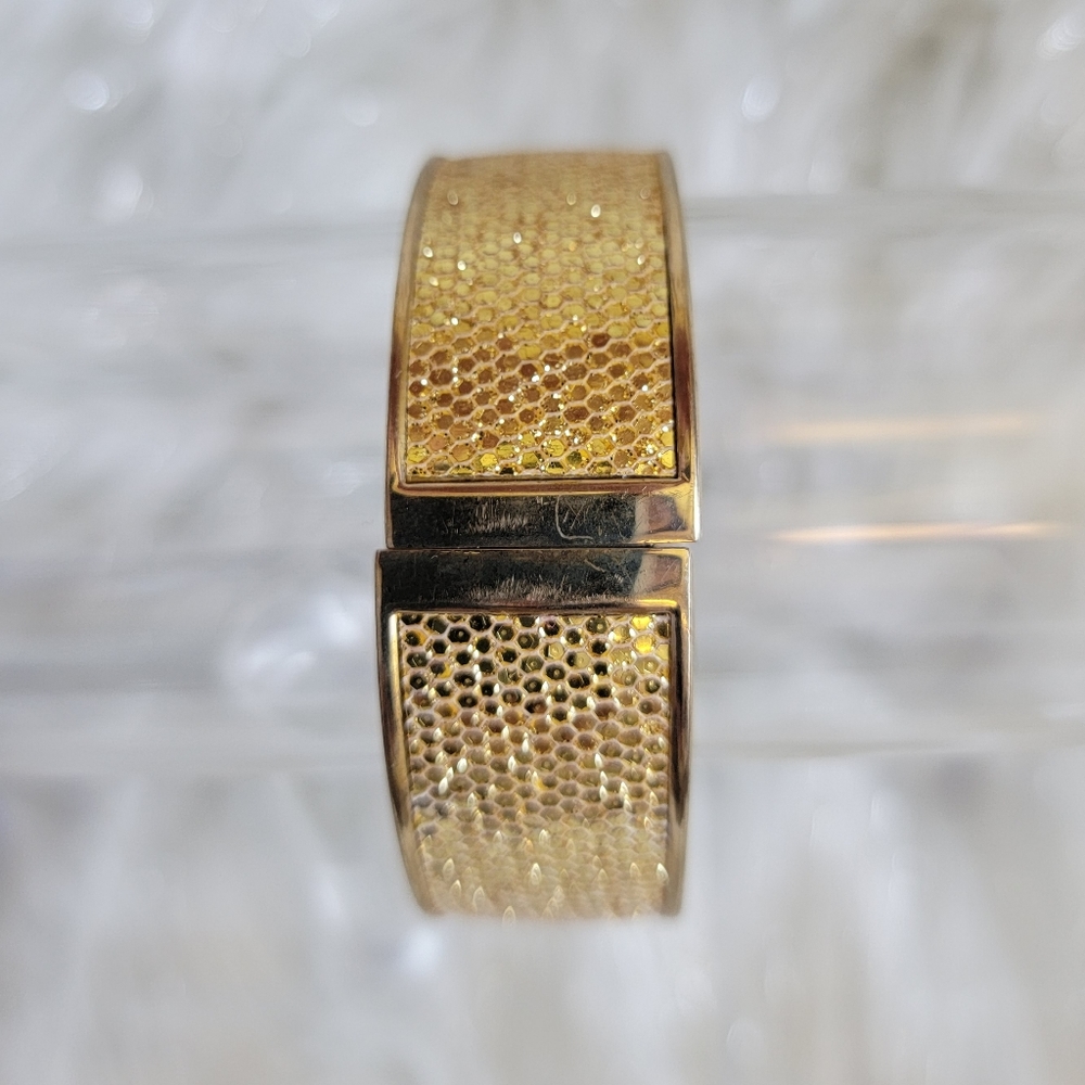 Chunky Gold Bangle - Picture 3 of 9